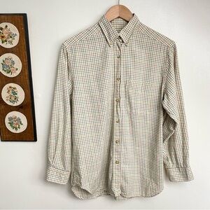 Stenstroms Windowpane Plaid Cotton Button Up Shirt
